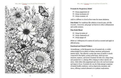 Botanical Bliss:  A Colouring Journey Through Plants & Essential Oils